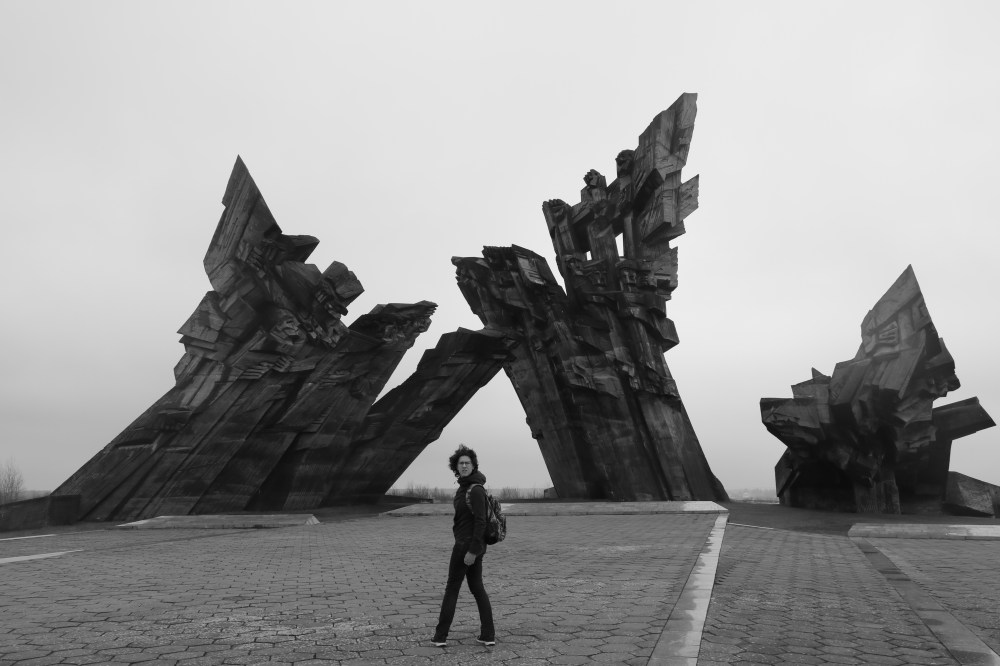 Kaunas Monument B&amp;W